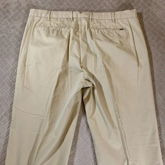 Polo Ralph Lauren Mens 38 Khaki Dress Pants Beige Classic Fit Straight Prep Golf - Picture 8 of 11